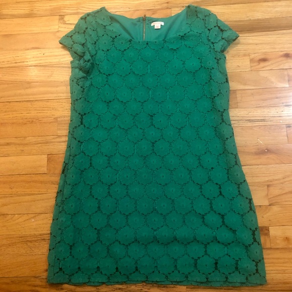 Xhilaration Dresses & Skirts - Emerald Green lace shirt dress in XL